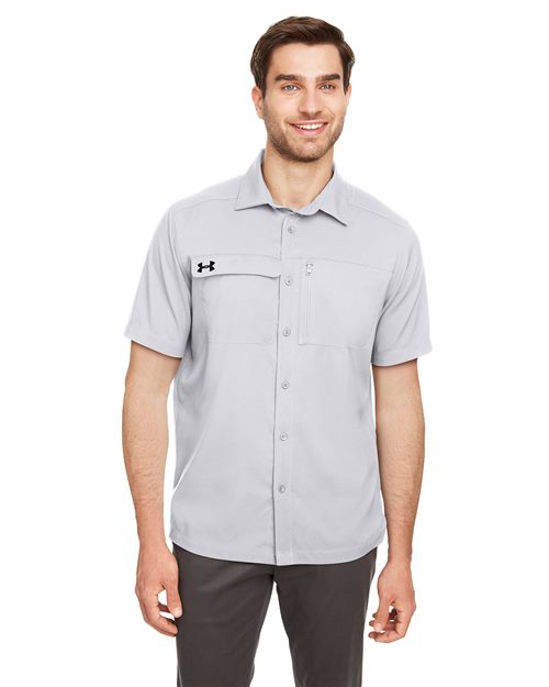 Men's Motivate Coach Woven Shirt - - 14916 115E2 1351360 3-3.9 oz AB Retail Exclusive Brands Antimicrobial CA New ab Dress Shirts Explore Corporate Explore Corporate Company Travel Explore Corporate Outings & Events Mens & Unisex Moisture-Management New AB Pockets Polyester S&S Exclusive Brands Short Sleeves Spandex Spiritwear Sun/UV Protection Tops Under Armour Visible Logos Wovens Wovens & Dress Shirts