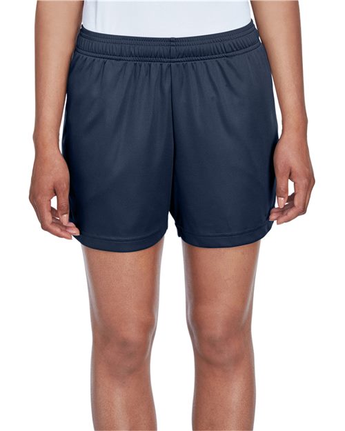 Women's Zone Performance Shorts - - 15143 678D9 AB Exclusive Brands Back to School 2025 CA Bottoms CA New ab Explore Fitness & Wellness Explore Fitness & Wellness Gym & Training Explore Fitness & Wellness Physical Fitness New AB Pockets Polyester - 100% S&S Exclusive Brands Shorts Team 365 TT11SHW Womens