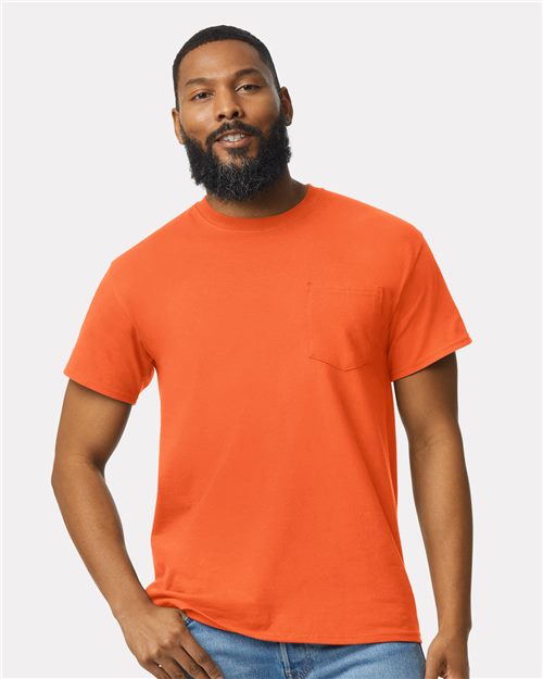 Unisex Ultra Cotton® Pocket T-Shirt - - 155 07060 2300 6-6.9 oz Adult Best Selling Brands Core T-Shirts Cotton Cotton - 100% Cotton - Over 50% Crewneck Eco-Friendly Gildan Go To Basics High Visibility Mens & Unisex No Visible Logos Outdoor Workwear Pockets Regular (5-6 oz) Safety Screen Print Self Collar Short Sleeves Socially Conscious Manufacturing Soft Cotton Technology Styles Sustainable Manufacturing Sustainable Styles T-Shirts T-Shirts - Premium Tear Away Tops Unisex Workwear