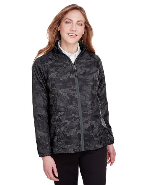 Women's Rotate Reflective Soft Shell Jacket - - 15741 846D3 AB Exclusive Brands CA New ab Full-Zips Hooded Jackets NE711W New AB North End Outerwear Polyester - 100% S&S Deep Deals Water Resistant Womens Zips