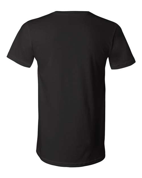 BELLA + CANVAS 3005, Unisex Jersey V-neck Tee, Black