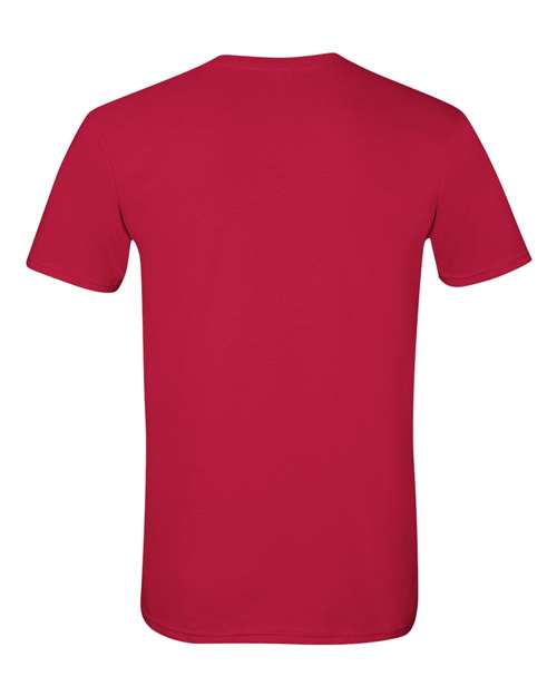 Gildan 64000, Unisex Softstyle T-shirt, Cherry Red