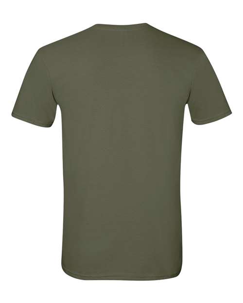 Gildan 64000, Unisex Softstyle T-shirt, Military Green