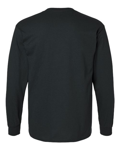 Gildan 2400, Unisex Ultra Cotton Long Sleeve T-shirt, Black