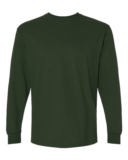 Gildan 2400, Unisex Ultra Cotton Long Sleeve T-shirt, Forest Green