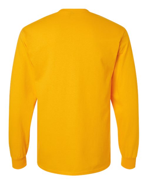 Gildan 2400, Unisex Ultra Cotton Long Sleeve T-shirt, Gold