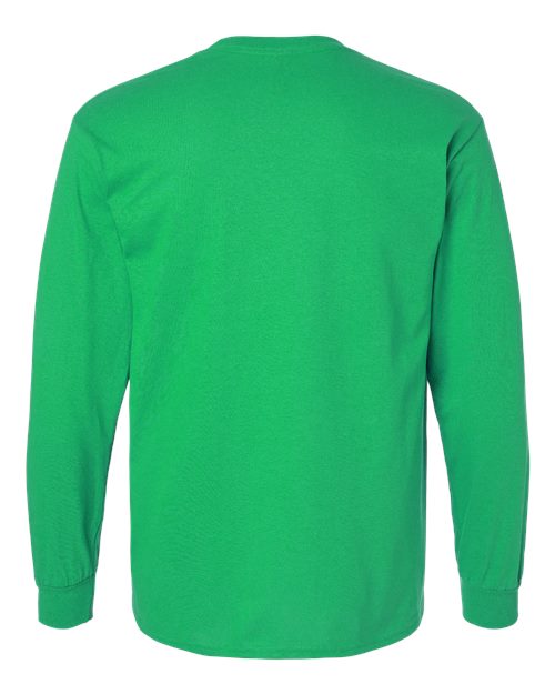 Gildan 2400, Unisex Ultra Cotton Long Sleeve T-shirt, Irish Green