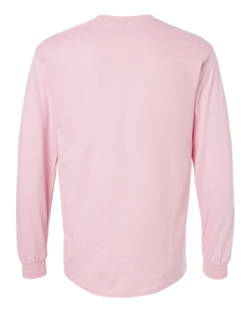 Gildan 2400, Unisex Ultra Cotton Long Sleeve T-shirt, Light Pink