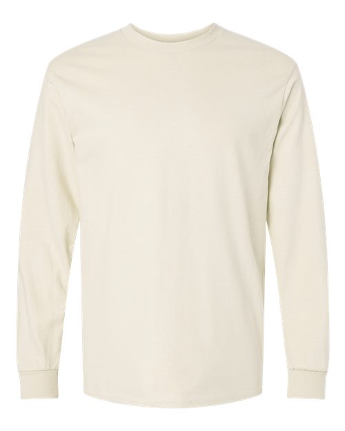 Gildan 2400, Unisex Ultra Cotton Long Sleeve T-shirt, Natural