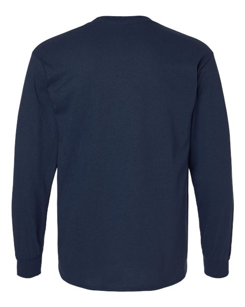 Gildan 2400, Unisex Ultra Cotton Long Sleeve T-shirt, Navy