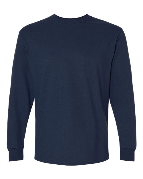 Gildan 2400, Unisex Ultra Cotton Long Sleeve T-shirt, Navy