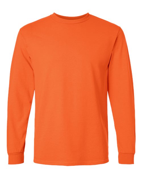 Gildan 2400, Unisex Ultra Cotton Long Sleeve T-shirt, Orange