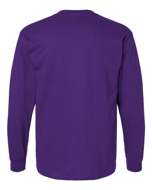 Gildan 2400, Unisex Ultra Cotton Long Sleeve T-shirt, Purple