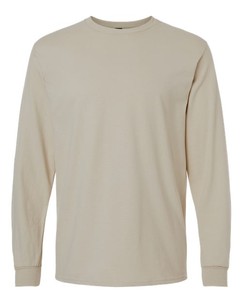 Gildan 2400, Unisex Ultra Cotton Long Sleeve T-shirt, Sand