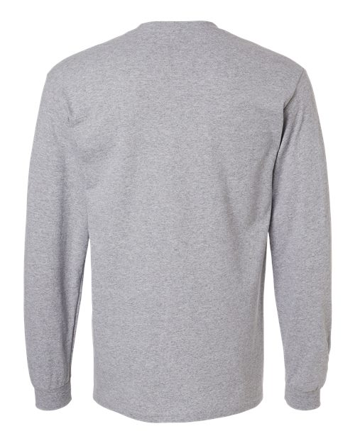 Gildan 2400, Unisex Ultra Cotton Long Sleeve T-shirt, Sport Grey
