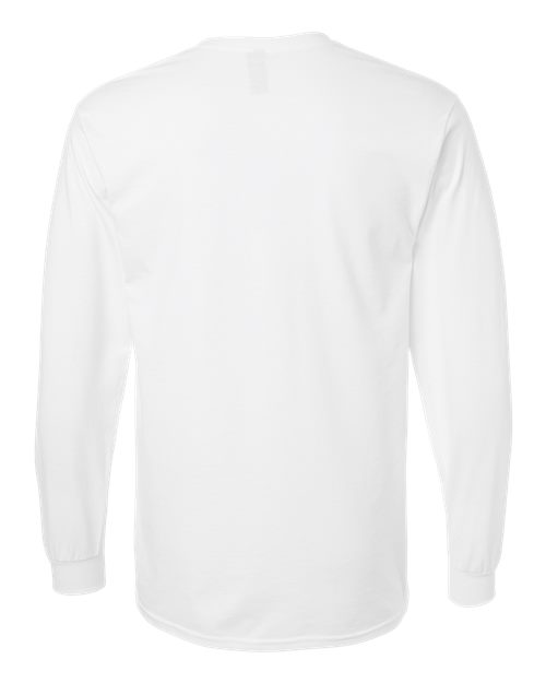 Gildan 2400, Unisex Ultra Cotton Long Sleeve T-shirt, White