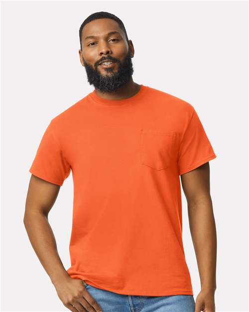Unisex Ultra Cotton® Pocket T-Shirt - - 155 Orange 07060 2300 6-6.9 oz Adult Best Selling Brands Core T-Shirts Cotton Cotton - 100% Cotton - Over 50% Crewneck Eco-Friendly Gildan Go To Basics High Visibility Mens & Unisex No Visible Logos Outdoor Workwear Pockets Regular (5-6 oz) Safety Screen Print Self Collar Short Sleeves Socially Conscious Manufacturing Soft Cotton Technology Styles Sustainable Manufacturing Sustainable Styles T-Shirts T-Shirts - Premium Tear Away Tops Unisex Workwear