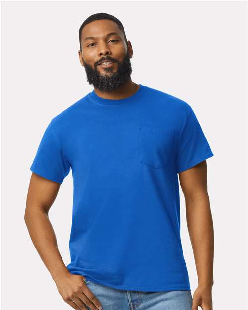 Unisex Ultra Cotton® Pocket T-Shirt - - 155 Royal 07060 2300 6-6.9 oz Adult Best Selling Brands Core T-Shirts Cotton Cotton - 100% Cotton - Over 50% Crewneck Eco-Friendly Gildan Go To Basics High Visibility Mens & Unisex No Visible Logos Outdoor Workwear Pockets Regular (5-6 oz) Safety Screen Print Self Collar Short Sleeves Socially Conscious Manufacturing Soft Cotton Technology Styles Sustainable Manufacturing Sustainable Styles T-Shirts T-Shirts - Premium Tear Away Tops Unisex Workwear