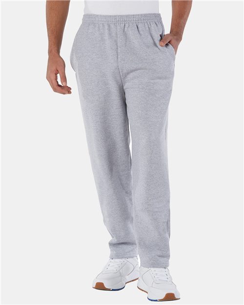 Men's Powerblend® Open-Bottom Sweatpants with Pockets - - 1825 - Toronto Screen Printing- Color