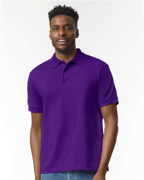 Gildan 8800 Unisex DryBlend® Jersey Polo Purple Cotton Cotton-Poly Blend Jersey Midweight Moisture-Wicking Polos Polos & Knits Polyester Regular Fit Sport / Athletic Tear-Away Label Tops Womens Womens Tops