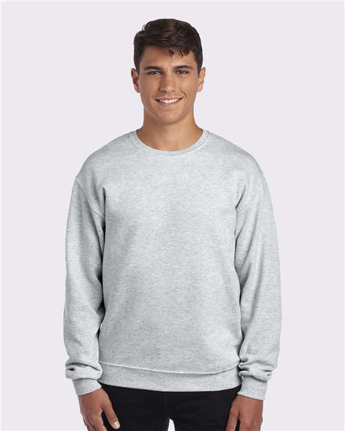 JERZEES 562MR, Unisex Nublend Crewneck Sweatshirt, Ash