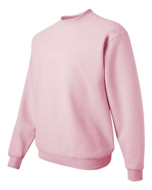 JERZEES 562MR, Unisex Nublend Crewneck Sweatshirt, Classic Pink