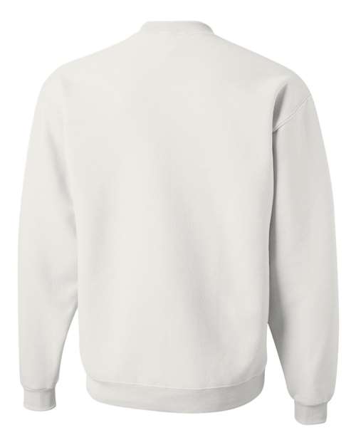 JERZEES 562MR, Unisex Nublend Crewneck Sweatshirt, White