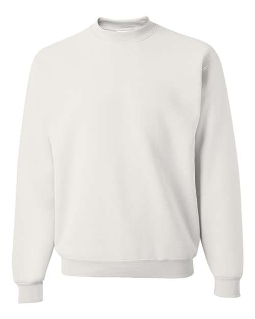 JERZEES 562MR, Unisex Nublend Crewneck Sweatshirt, White