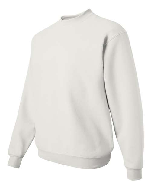 JERZEES 562MR, Unisex Nublend Crewneck Sweatshirt, White