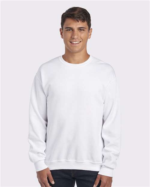 JERZEES 562MR, Unisex Nublend Crewneck Sweatshirt, White
