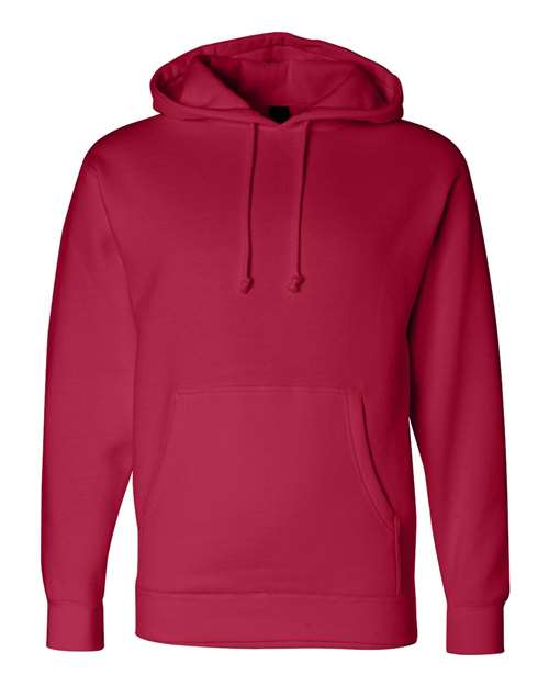 Independent Trading Co. IND4000, Unisex Heavyweight Hooded Sweatshirt, Red
