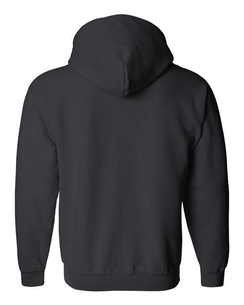 Gildan 18600, Unisex Heavy Blend Full-zip Hooded Sweatshirt, Black