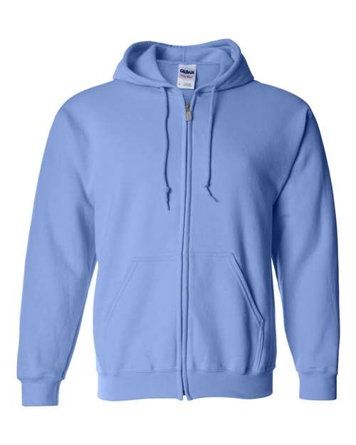 Unisex Heavy Blend™ Full-Zip Hooded Sweatshirt - Carolina Blue - - 415
