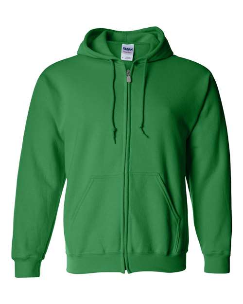 Unisex Heavy Blend™ Full-Zip Hooded Sweatshirt - Irish Green - - 415