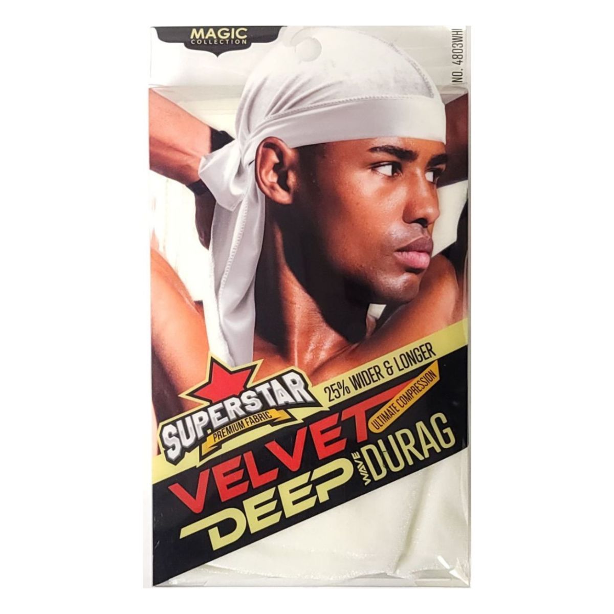 Durag - Premium Velvet, Multi-Coloured, One Size White Accessories