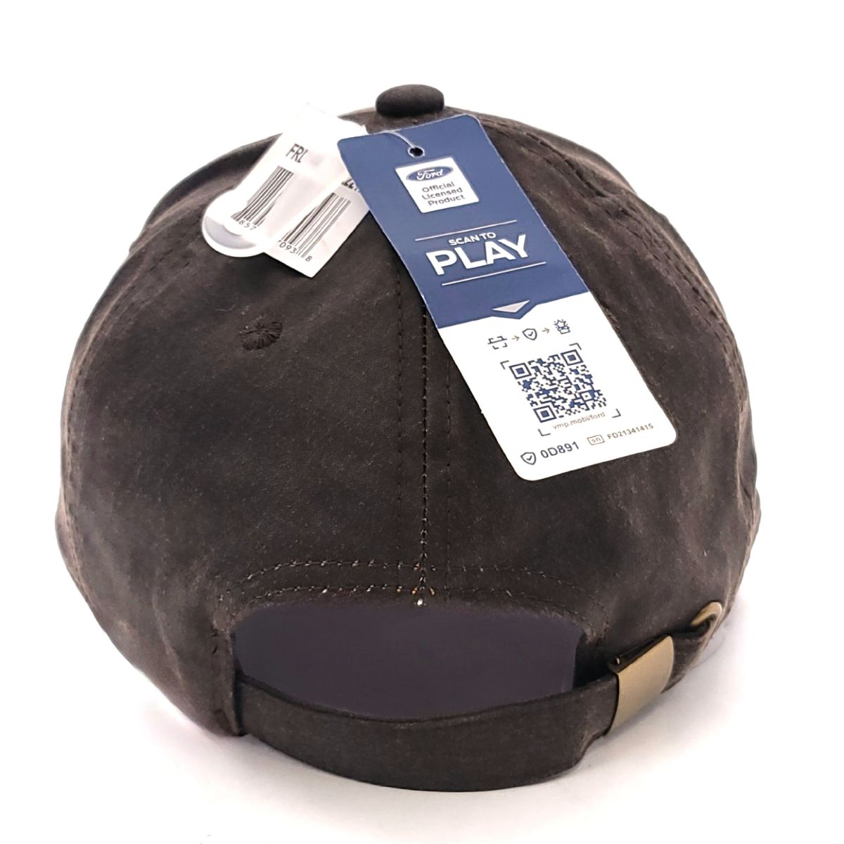 Auto Cap - Ford, FRD14A, Dark Brown, Adjustable Ford