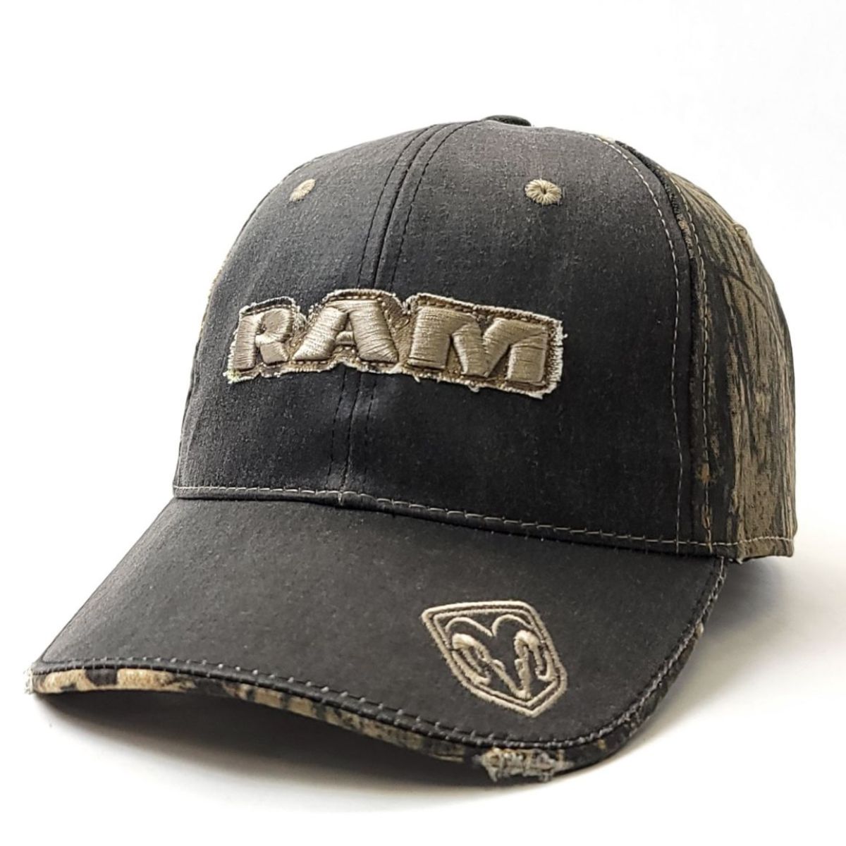 Auto Cap - RAM, RAM05A, Brown & Mossy Oak, Adjustable Ford