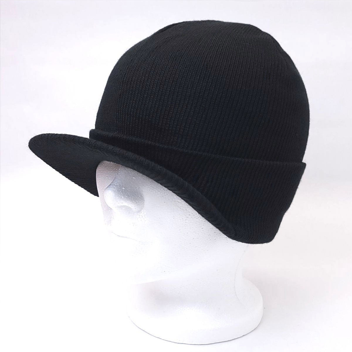 Plain Visor Toque Black OSFA Dozen Special