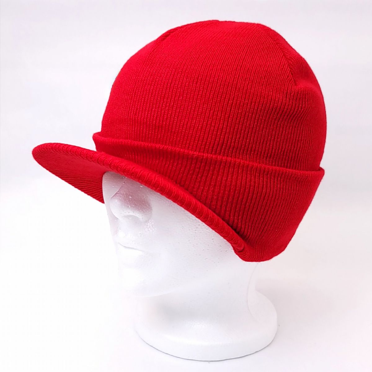 Plain Visor Toque Red OSFA Dozen Special