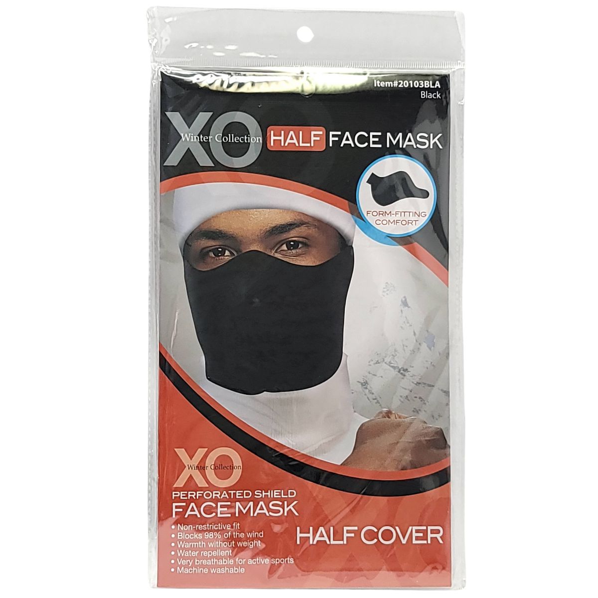 Face Mask - Half Cover, Black