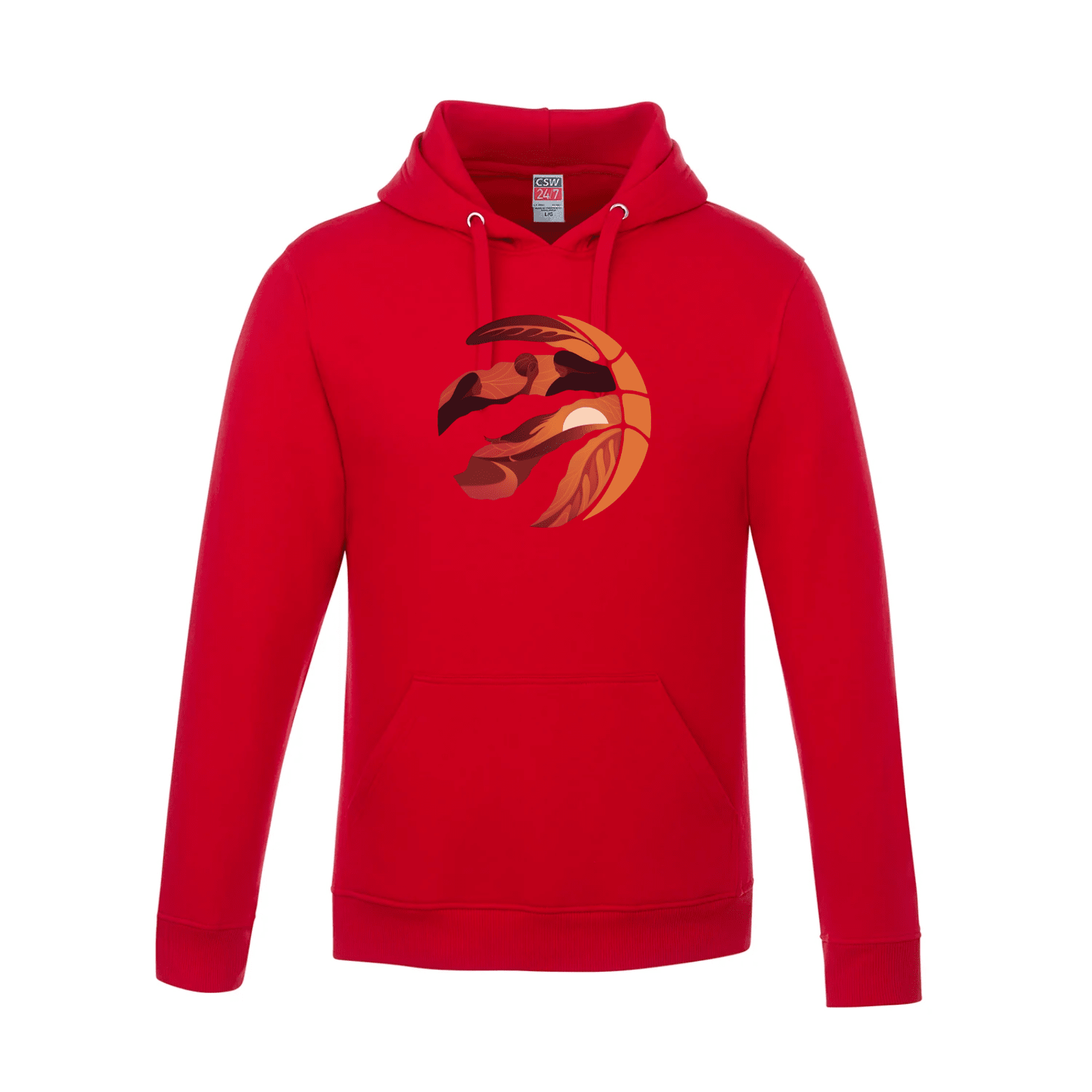 2025 Indigenous Raptors Hoodie - Embrace Indigenous Culture in Style Red Canada Indigenous Raptors Sports