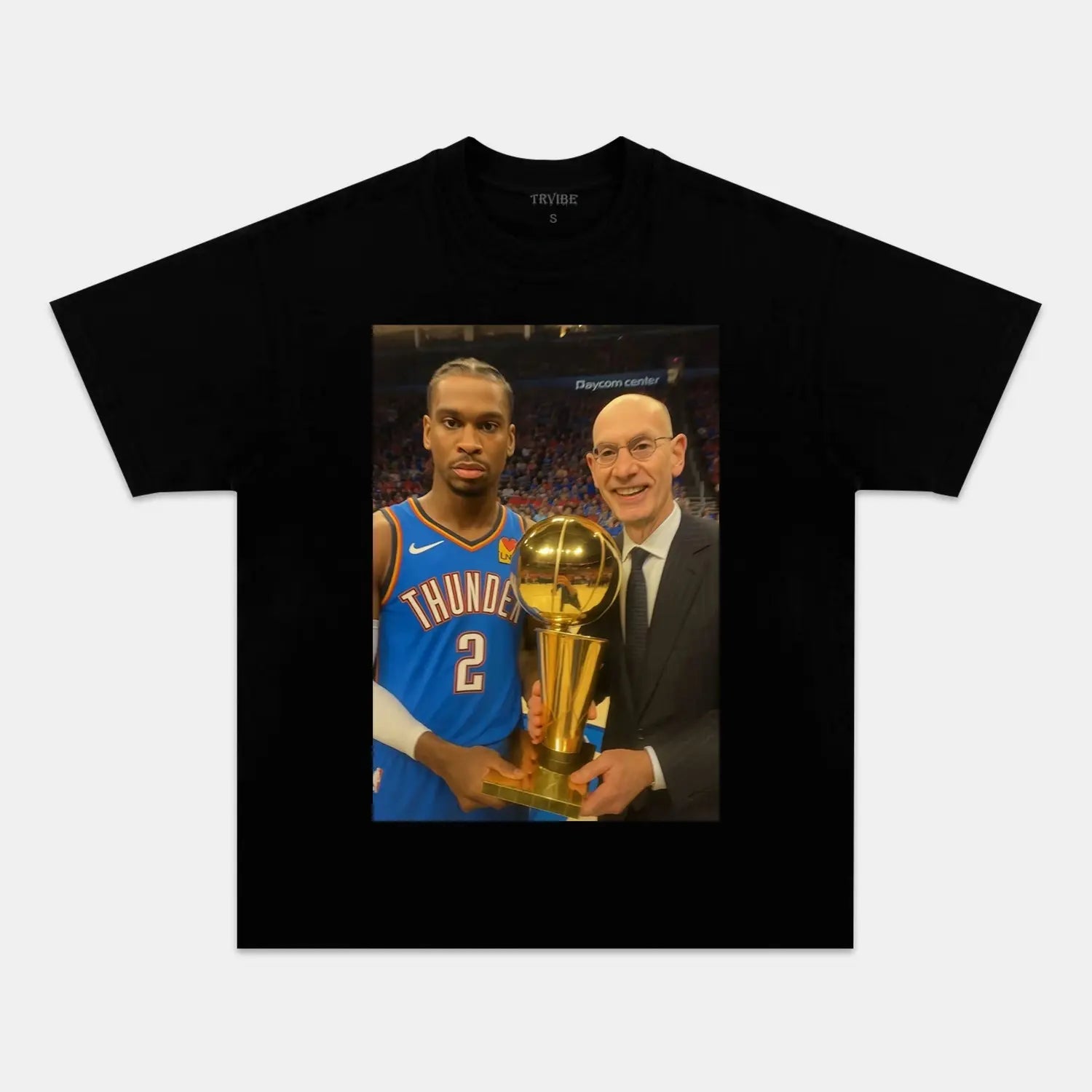 2025 SHAI V2 TEE BLACK TEE BASKETBALL NBA SPORT