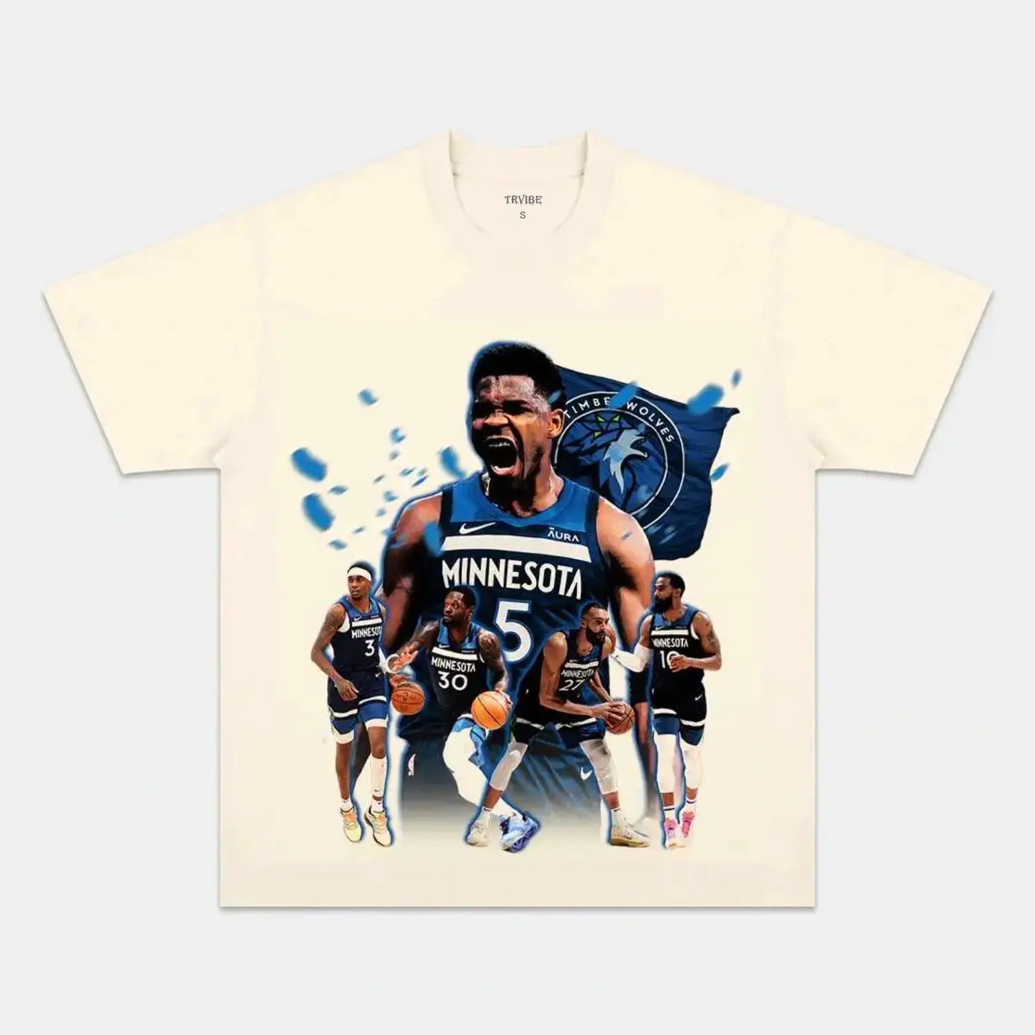 2025 TIMBERWOLVES TEE IVORY TEE BASKETBALL NBA SPORT