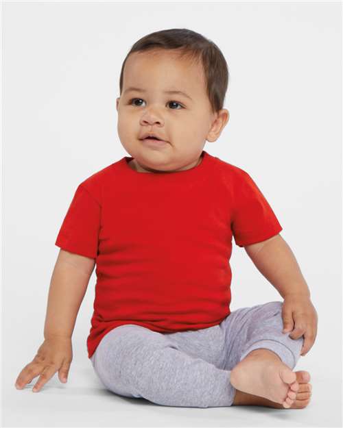 Rabbit Skins 3401, Infant Cotton Jersey Tee, Red