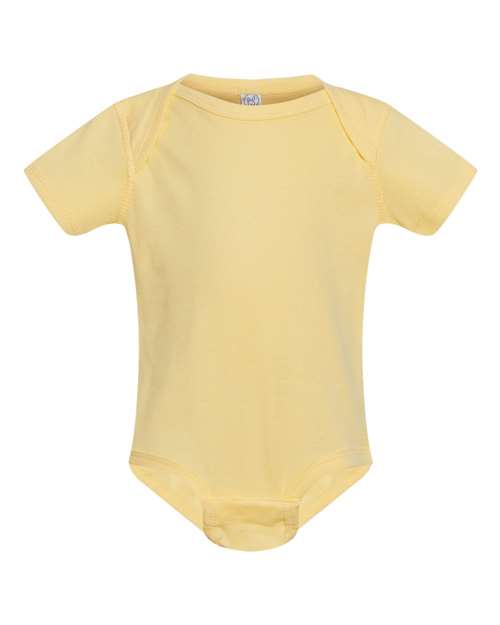 Rabbit Skins 4400, Infant Baby Rib Bodysuit, Banana