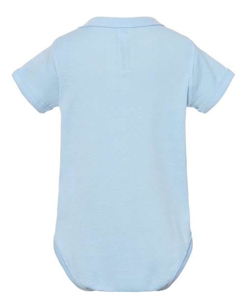 Rabbit Skins 4400, Infant Baby Rib Bodysuit, Light Blue
