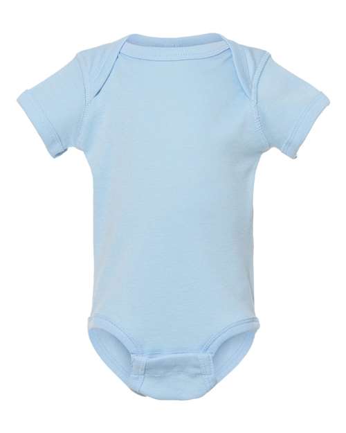 Rabbit Skins 4400, Infant Baby Rib Bodysuit, Light Blue