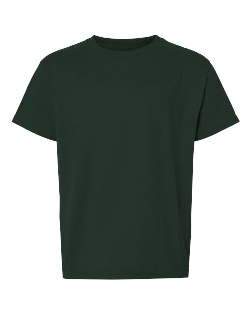 Gildan 8000B, Youth Dryblend T-shirt, Forest Green