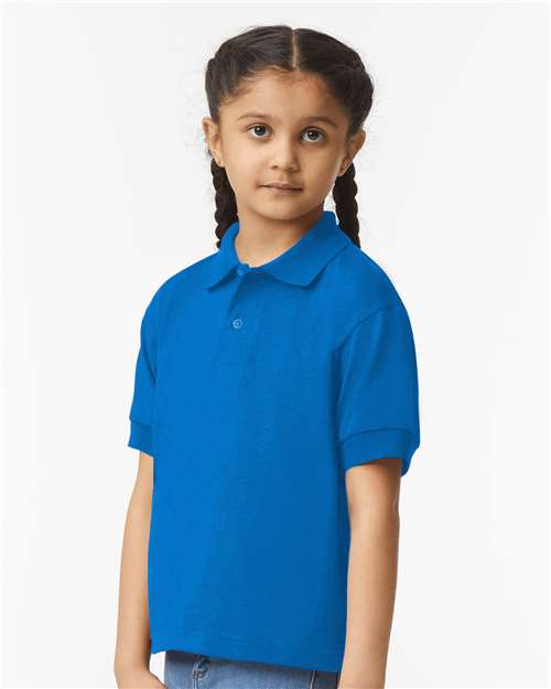 Gildan 8800B, Youth Dryblend Jersey Polo, Royal