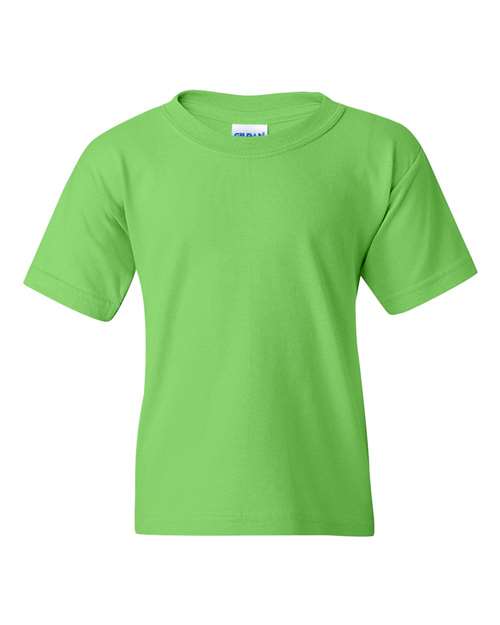 Gildan 5000B, Youth Heavy Cotton T-shirt, Lime